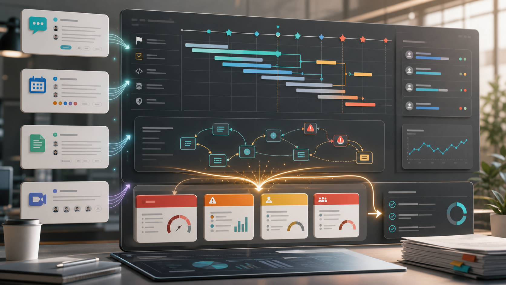 AI Project Management Assistant: Surfacing the Risk Hidden in Status Updates